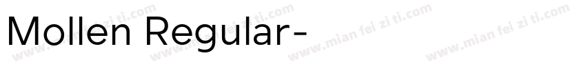 Mollen Regular字体转换